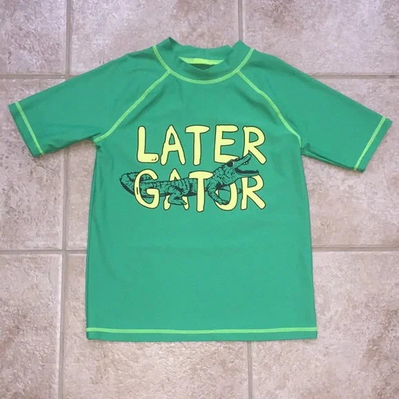 Carter’s Boys Alligator Gator Rashguard and Swim Shorts or Trunks - Picture 6 of 15